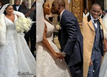 Actress Rita Dominic and her fiancé, Fidelis Anosiike tie the knot in the UK (Photo+Video)