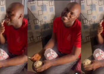 Wife in tears after husband used her ATM card to take himself out (Video)