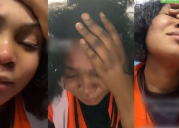 “I have cried my eyes out, I want to give up” – Lady working as cleaner in UK breaks down in tears (Video)