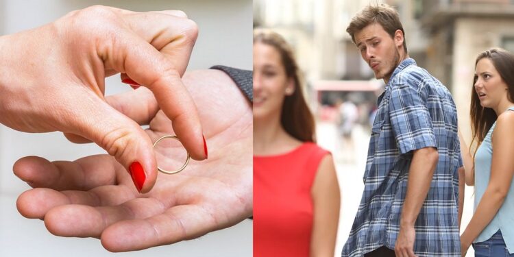 “She overreacted” –  Mixed reactions as woman reportedly dumps husband after she caught him flirting with pharmacy attendant