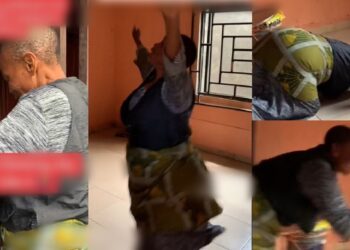 Nigerian mother dances joyfully as her daughter’s boyfriend rents them a new apartment (Video)