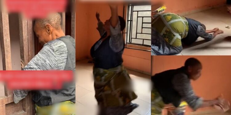 Nigerian mother dances joyfully as her daughter’s boyfriend rents them a new apartment (Video)