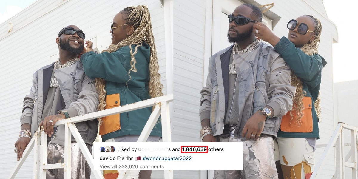 Davido and Chioma world cup pictures