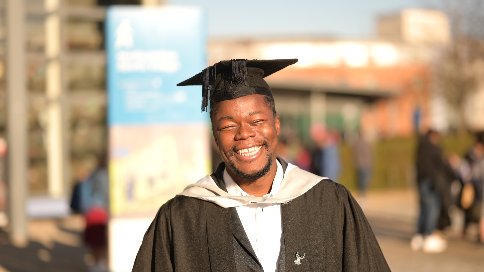 Nigerian man celebrates as he bags 1st class degree from a UK university 10 years after he graduated with a 3rd class from a Nigerian university