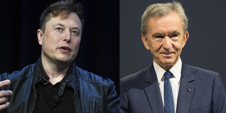 Elon Musk loses his postion as the ‘World’s Richest Man’ to Bernard Arnault.
