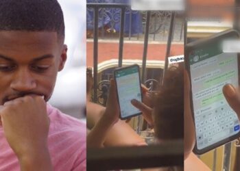 “Fear women” – Heartbroken man cries out as he discovers girlfriend of 5 years has been cheating on him after going through her phone (Video)