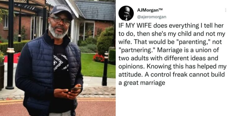 “If my wife does everything I tell her to do, then she’s my child and not my wife” – Man sparks debate