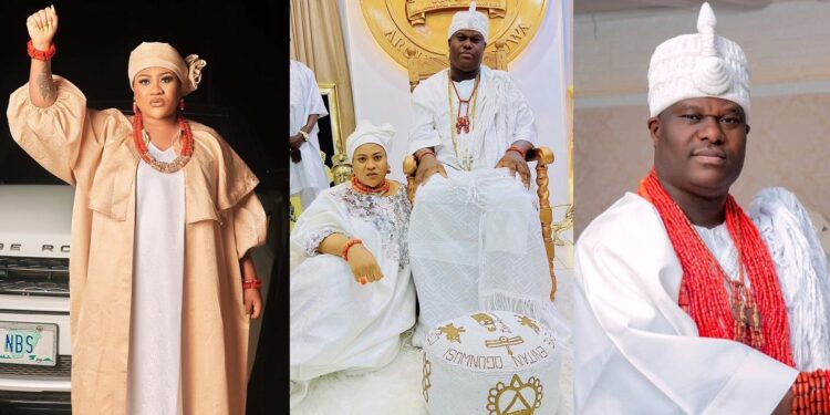 “Thank you for all you do for me” – Actress Nkechi Blessing celebrates Ooni of Ife on 7th coronation anniversary