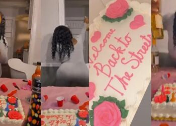 Lady throws party to celebrate her failed relationship (Video)