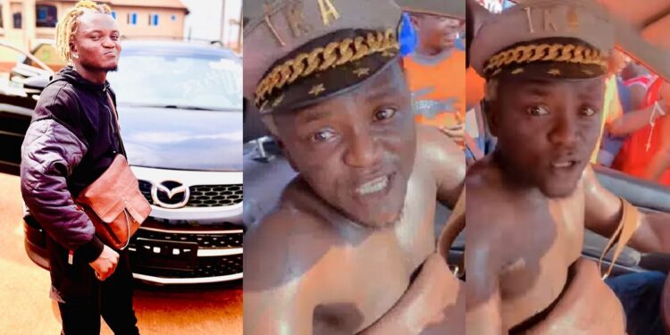 “Celebrity dey sweat inside car” – Singer Portable laments fuel scarcity (Video)