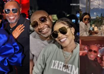 Actress Iyabo Ojo and new lover, Paul O make their relationship public with loved-up videos on her 45th birthday (Watch)