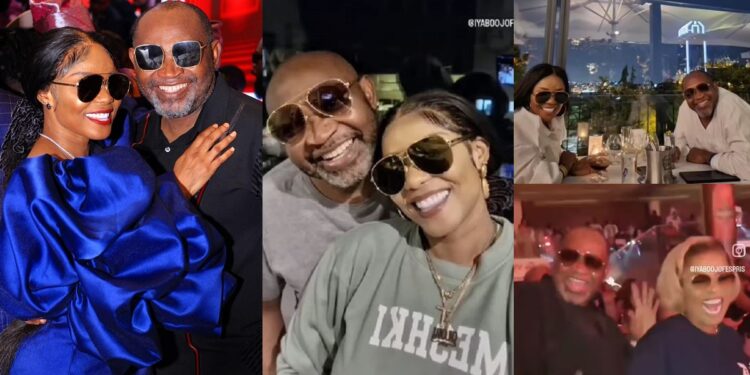 Actress Iyabo Ojo and new lover, Paul O make their relationship public with loved-up videos on her 45th birthday (Watch)