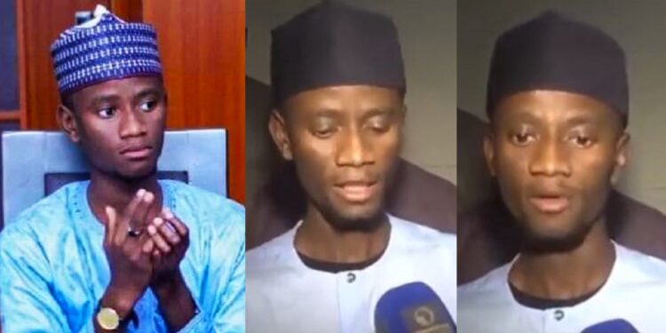 “Use social media responsibly” – FUD student arrested for criticizing Aisha Buhari advises after regaining freedom (Video)