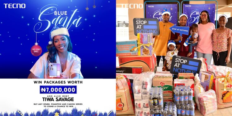Tecno Blue Santa