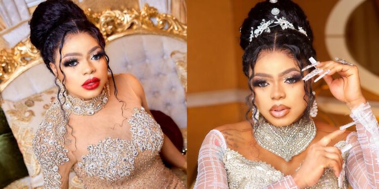 “I have been eating too much sugar now cramps won’t let me be” – Bobrisky complains.