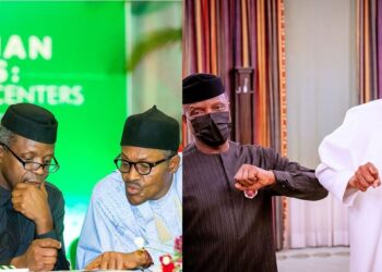 VP Yemi Osinbajo celebrates President Buhari as he turns 80 today.