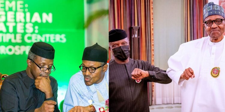 VP Yemi Osinbajo celebrates President Buhari as he turns 80 today.