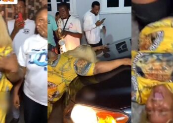 Mother goes into a frenzy after son gifted her and his wife a car each (Video)