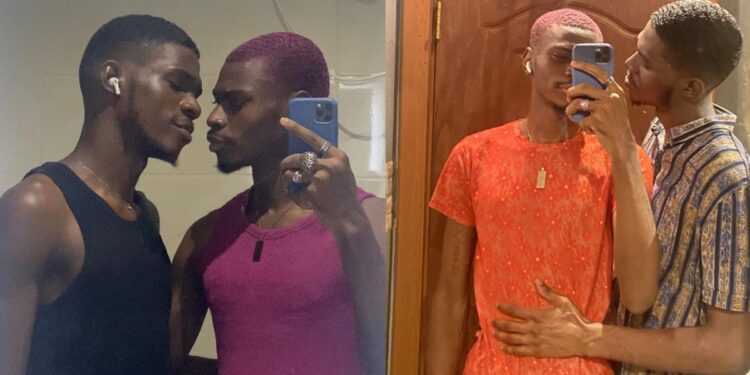 “In love” – Nigerian gay journalist, Chisom happily flaunts his partner (Photos)