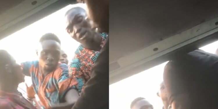 “Na your papa buy bus for me?” – Bus conductor challenges policeman over his inability to pay his transport fare in Lagos.