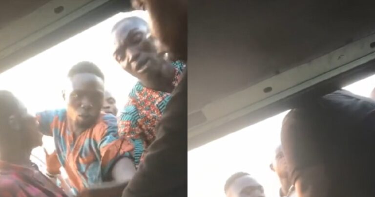“Na your papa buy bus for me?” – Bus conductor challenges policeman over his inability to pay his transport fare in Lagos.