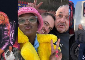 Adorable moment DJ Cuppy met fiancé, Ryan Taylor’s dad for the first time