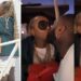 Lovey-dovey moment Davido and Chioma shared a kiss in Qatar (Video)