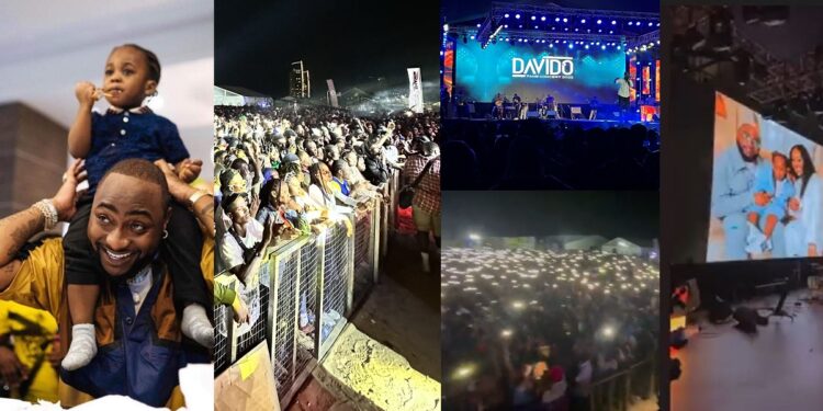 Davido’s fans hold concert to pay tribute to singer’s late son, Ifeanyi (Videos)
