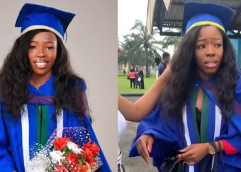 First class graduate in tears for fear of ending up unemployed like her brother who also graduated with a first class degree.