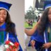 First class graduate in tears for fear of ending up unemployed like her brother who also graduated with a first class degree.