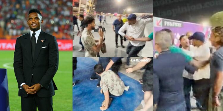 Samuel Eto'o brutally attacked