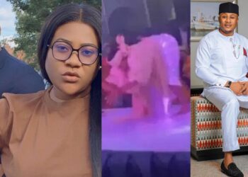 “M@d person” – Actress Nkechi Blessing’s ex-lover Falegan takes a swipe at her over twerk session at an event in Ife