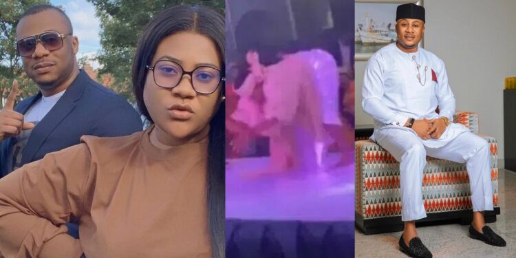 “M@d person” – Actress Nkechi Blessing’s ex-lover Falegan takes a swipe at her over twerk session at an event in Ife