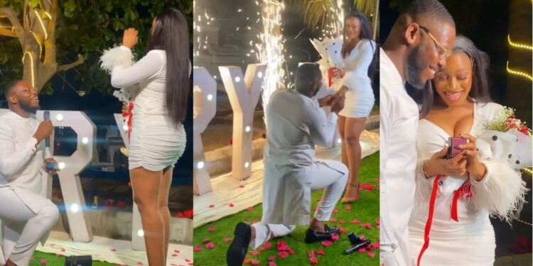 BBNaija star, Frodd proposes to girlfriend, Chioma (Video)