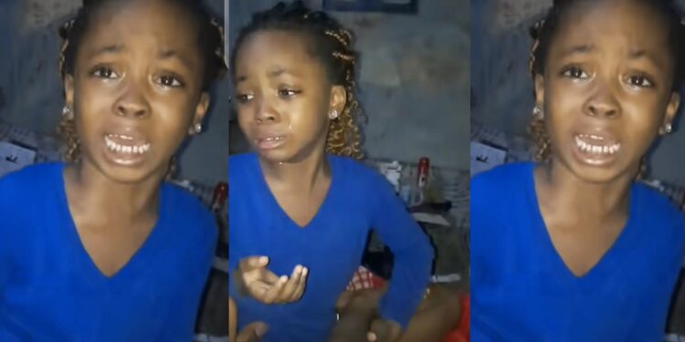 “If you flog me I will d!e, and you will cry” – Little girl tearfully tells mother after committing an offence (Video)