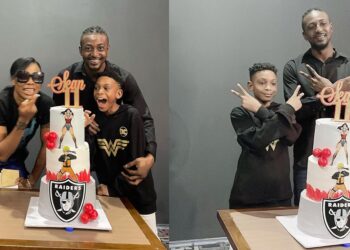 Kaffy and ex-husband, Joseph Ameh reunite for their son’s birthday.