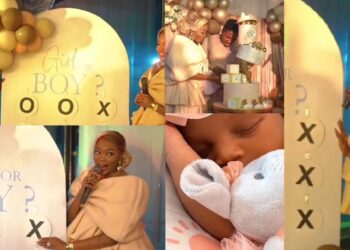 Comedienne, KieKie shares adorable moments from gender reveal party (Video)
