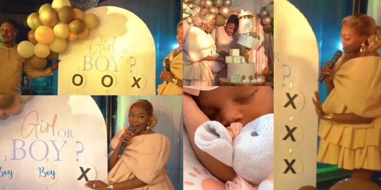 Comedienne, KieKie shares adorable moments from gender reveal party (Video)