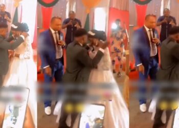 groom slapped