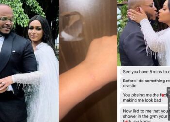 “I can’t take this anymore” – Davido’s cousin, Sina Rambo’s wife, calls him and the Adelekes out, accuses him of assault!ng her (video/screenshots)