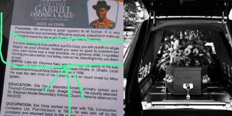 “You were so good to outsiders but your own home was in shambles” – Children write negative biography for their dead father.