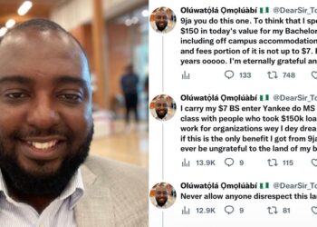 “Nigeria you do this one” – Man appreciates Nigeria for providing cheap education.