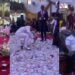 “Is this pleasing to God?” – Netizens chides Prophet Odumeje over video of his members making money rain on the altar during his birthday celebration (Watch)