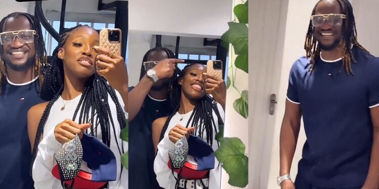 “Coconut head” – Singer Paul Okoye teases lover, Ifeoma in new loved-up video, she reacts (Watch)