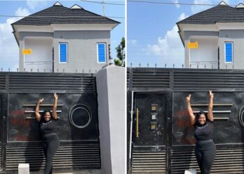 Nigerian actress, Olaide Oyedeji gifts herself a house.
