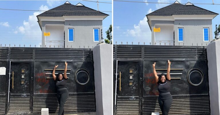Nigerian actress, Olaide Oyedeji gifts herself a house.