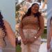 “This is wrong” – Eagle-eyed netizens drag actress, Peggy Ovire for stepping out without her wedding ring in new video (Watch)