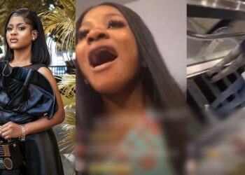“I can’t risk it, I’m scared” – Moment BBNaija star, Phyna fearfully declined using escalator, opted for stairs (Video)