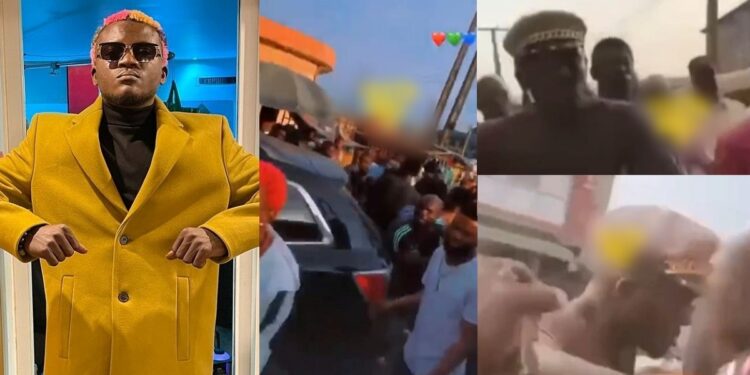 Singer Portable allegedly knocks woman down with his car while driving recklessly (Video)