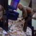 “Nobody has cashed out like me” – Singer Portable brags as he flaunts wads of cash fans sprayed him at an event (Video)
